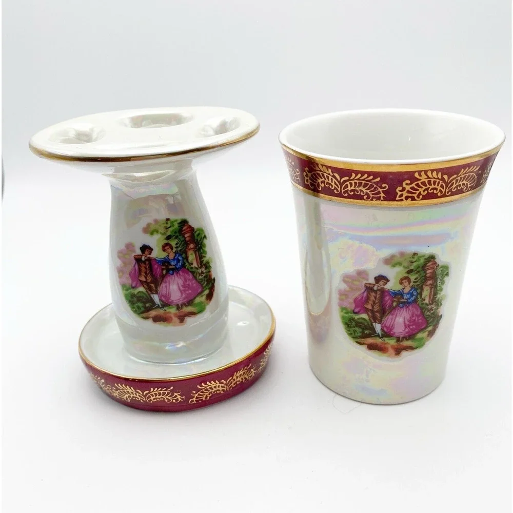 Royal Japan lusterware courting